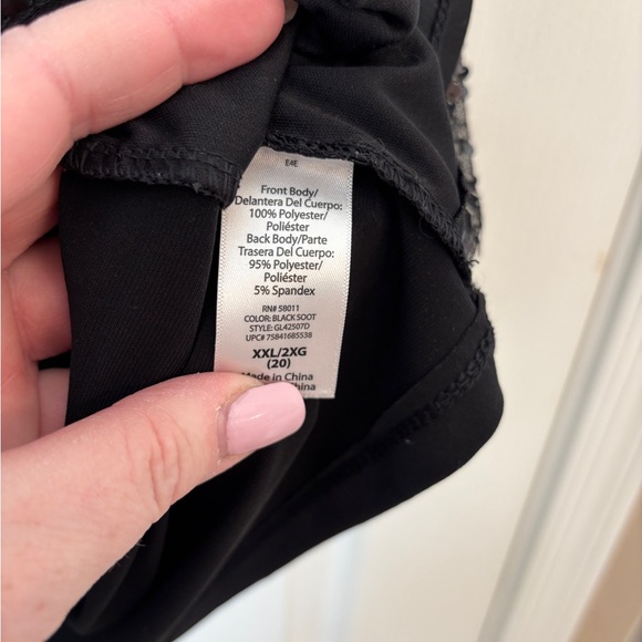 George Black Sequin Sleeveless Tank Top Women’s XXL/20 Party Eveningwear - Picture 5 of 6